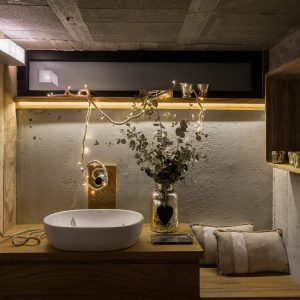 Baño realizado por Studio San Fernando con lavabo de Bathco Atelier